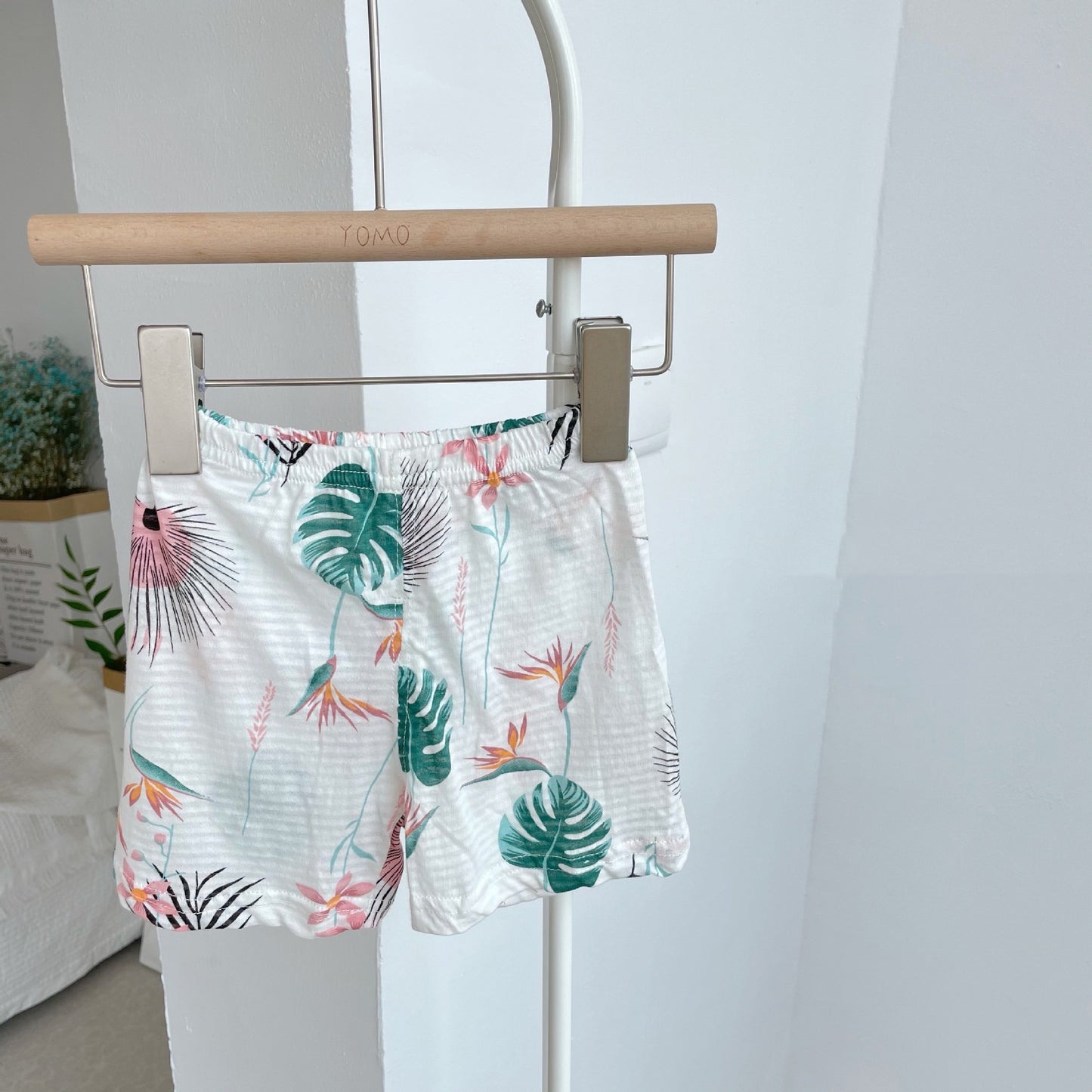 Baby Summer Breathable Slub Cotton Shorts