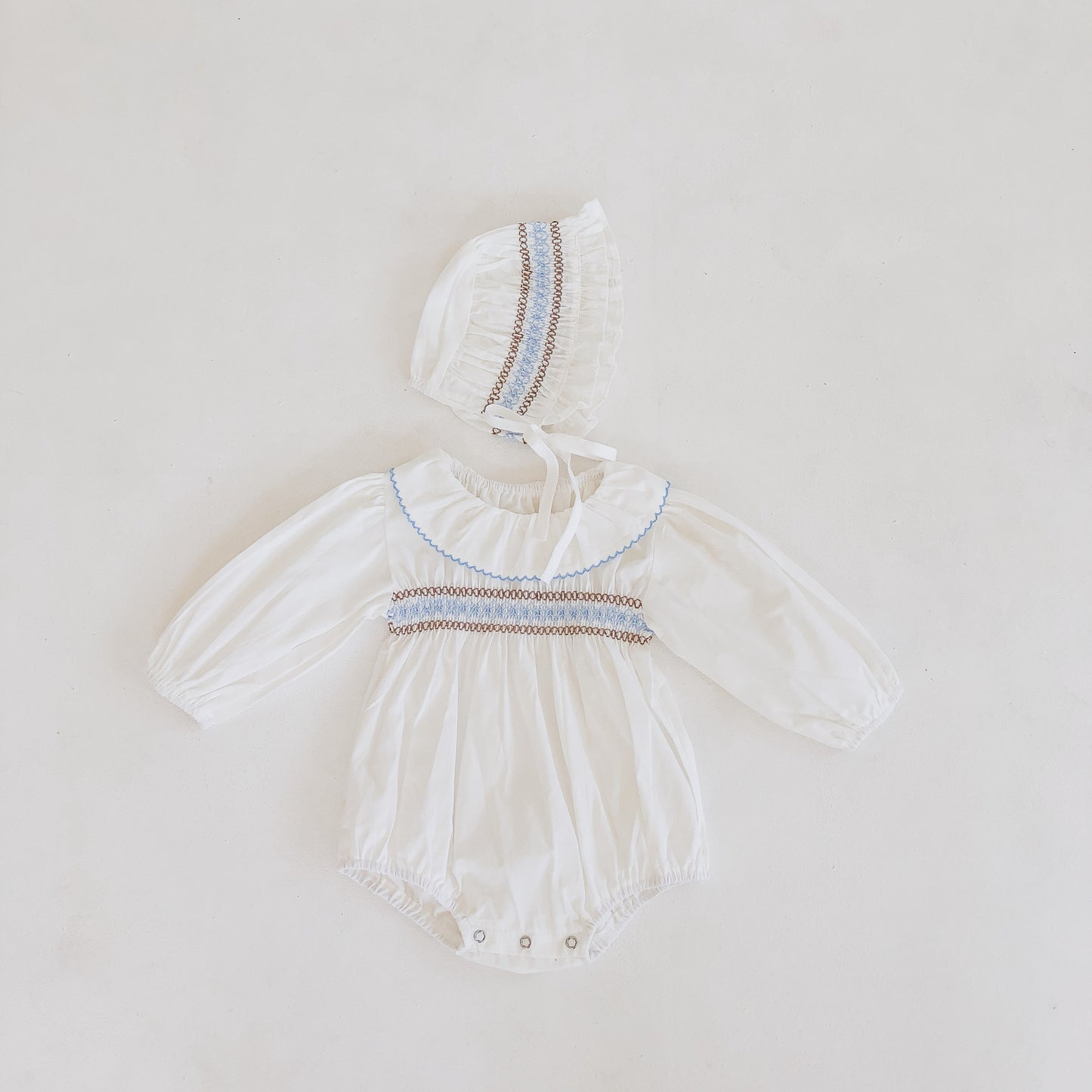Baby Princess Style Romper with Lotus Leaf Collar Long Sleeve Triangle Romper