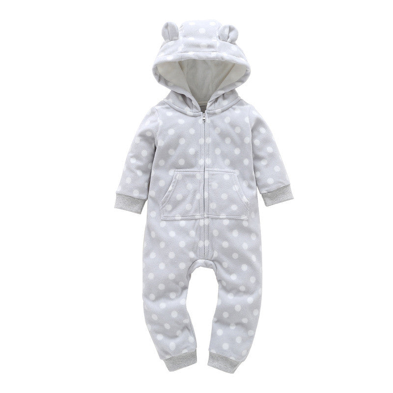 Romper Long-sleeved Polar Fleece Baby Clothes Romper