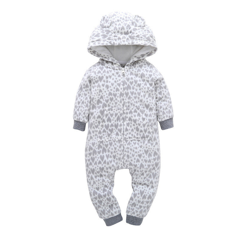 Romper Long-sleeved Polar Fleece Baby Clothes Romper