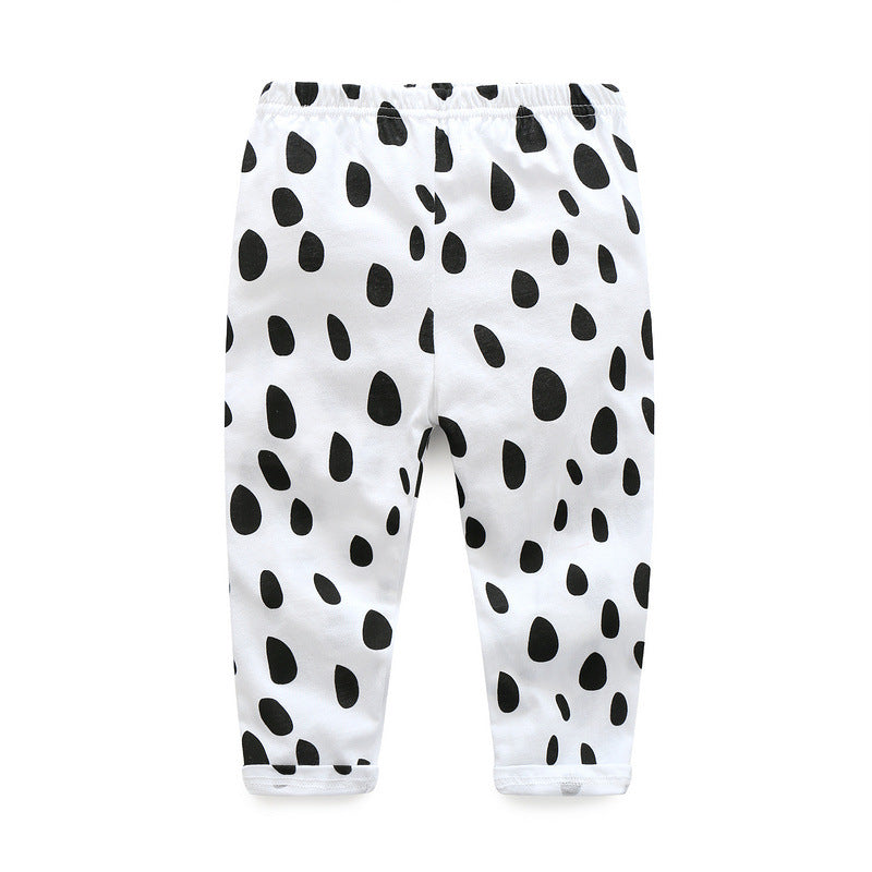 Leopard Long-Sleeved Suit Baby Home Service