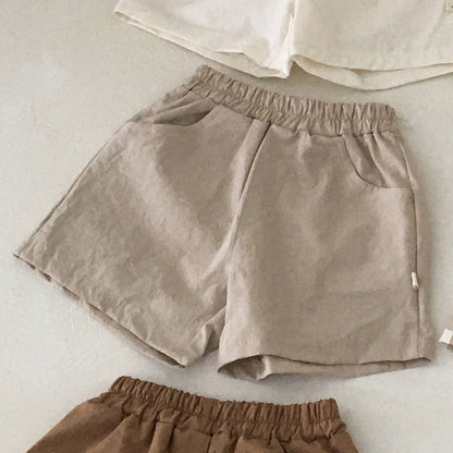 Summer Baby Clothing Summer Cotton And Linen Casual Shorts For Baby Thin Comfortable