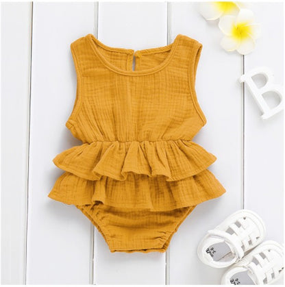 Baby Romper with Ruffles Girl Clothing