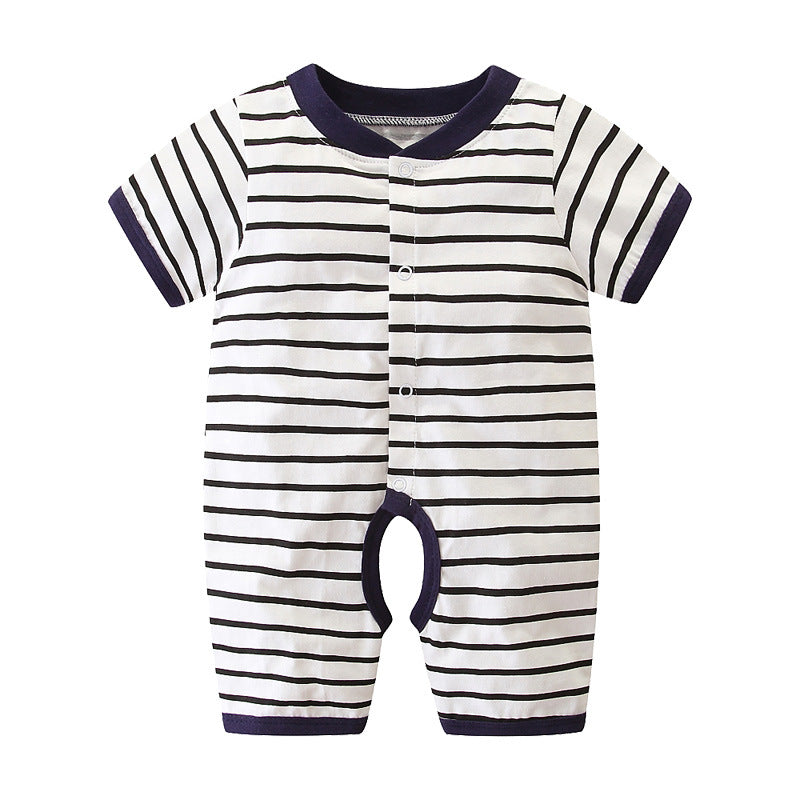 Baby halter thin cotton short sleeve jumpsuit