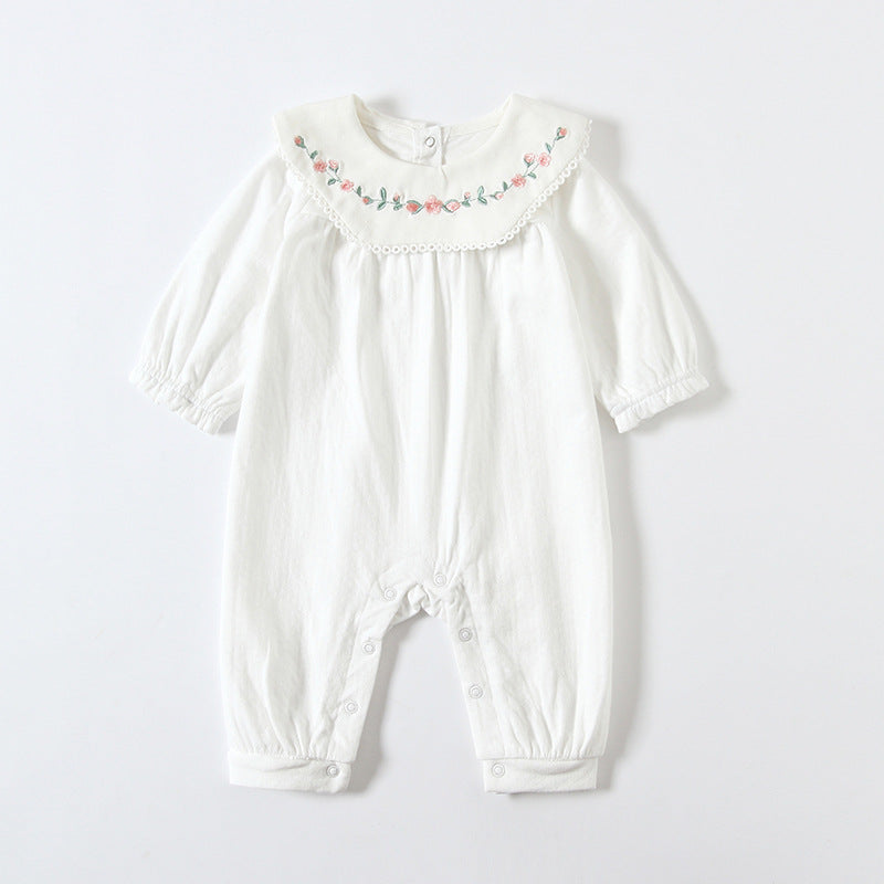 Baby Girl Lace Strap Jumpsuit