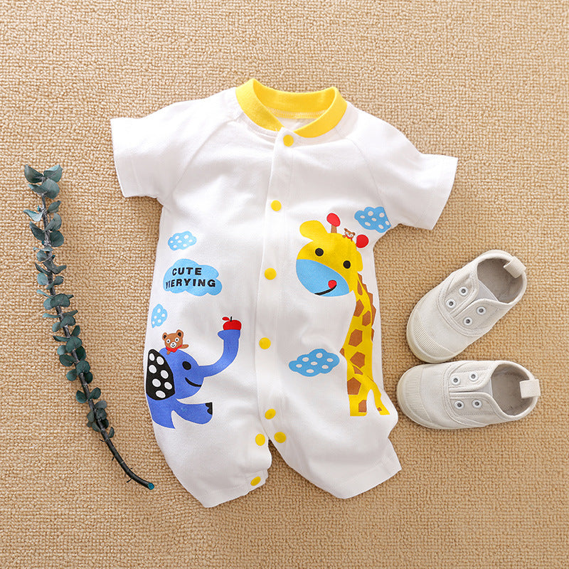 Baby Casual Onesies Short Sleeve Spring Summer Boy Girl Clothes