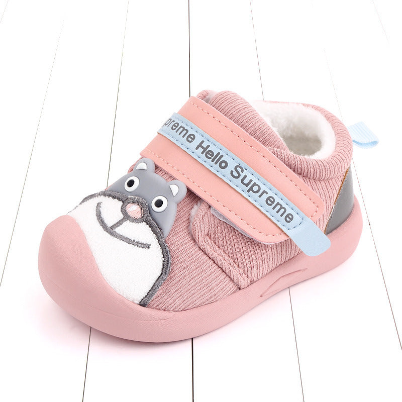 Plush baby indoor shoes