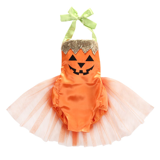 Children's Halloween gauze jumpsuit