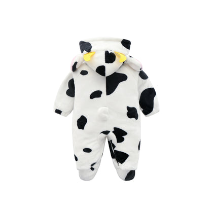 Baby Animal Hooded Jumpsuit Autumn Winter One-Piece Boy Girl Newborn Outerwear