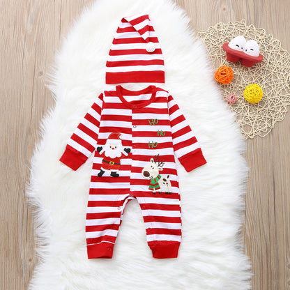 Embroidered deer CHRISTMAS BABY BODYSUIT