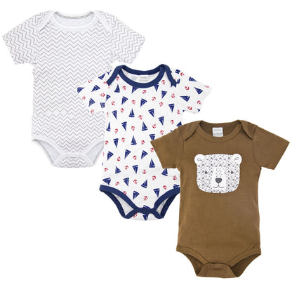 Three-piece baby triangle romper