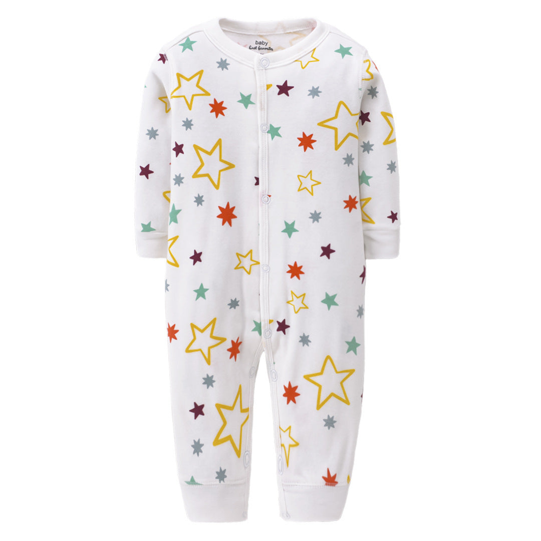 Cotton single-layer jumpsuit baby romper