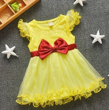 Baby Girl Dress Summer Short Sleeve Kid Princess Dress