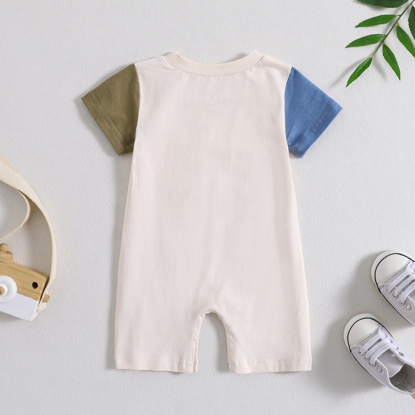 Summer Baby Jumpsuit Three-dimensional Color Matching