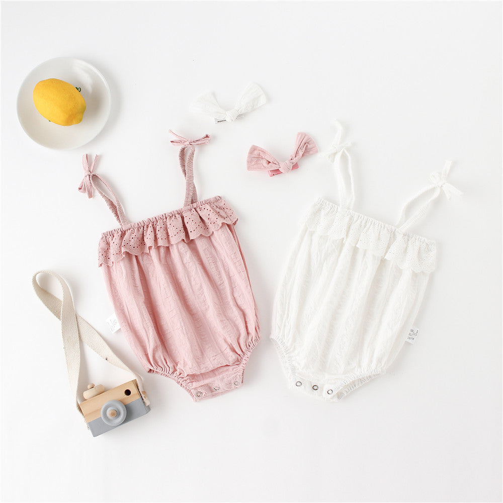 Cool And Lovely Baby Conjoined Thin Climbing Suit Summer Jumpsuit