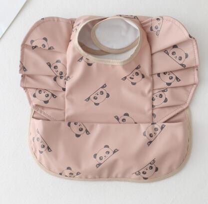 Baby Meal Pocket Angel Wing PU Waterproof Bib