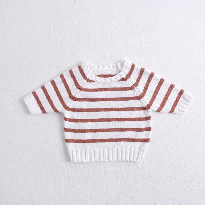 Two-piece baby knitted sweater shorts