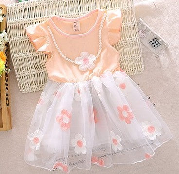 Baby Girl Dress Summer Short Sleeve Kid Princess Dress