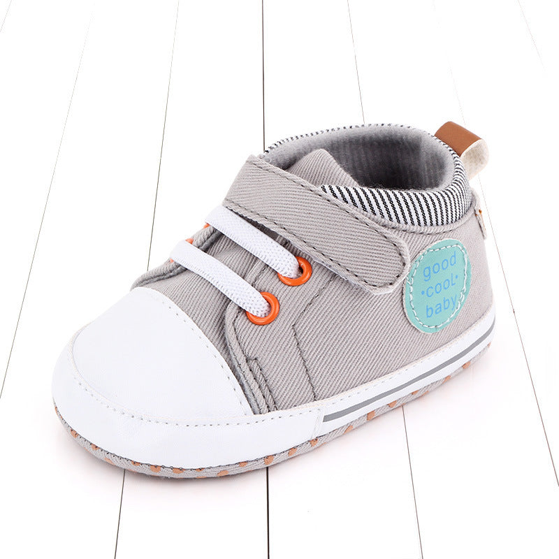 babyshoes canvas baby shoes casual baby shoes Velcro soft bottom toddler shoes 2493