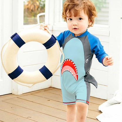 Children's Swimsuit Boys One-Piece Middle And Small Kids Cute Baby Swimsuit