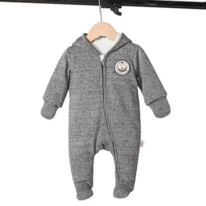 Male and female baby color cotton double-layer cotton romper