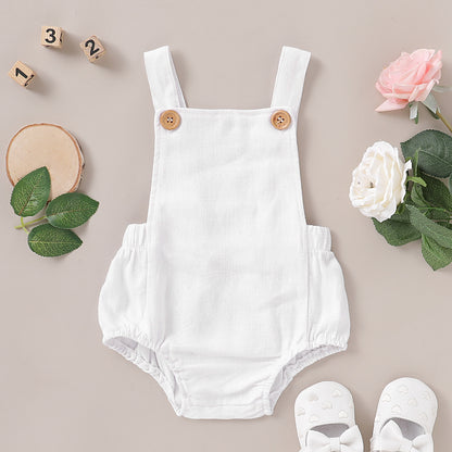 Baby Cotton and Linen Romper