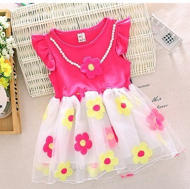 Baby Girl Dress Summer Short Sleeve Kid Princess Dress