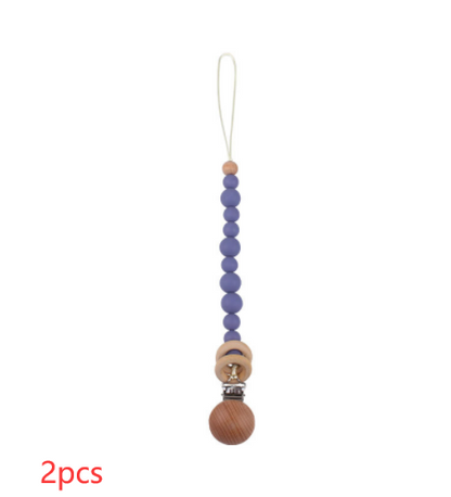 Baby Products Soothing Beech Wood Clip Pacifier Chain