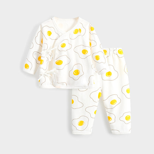 Baby Pajamas Pure Cotton Fried Egg Print