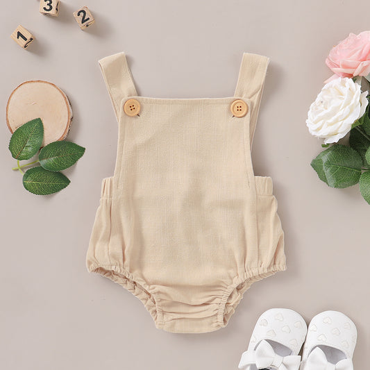 Baby Cotton and Linen Romper