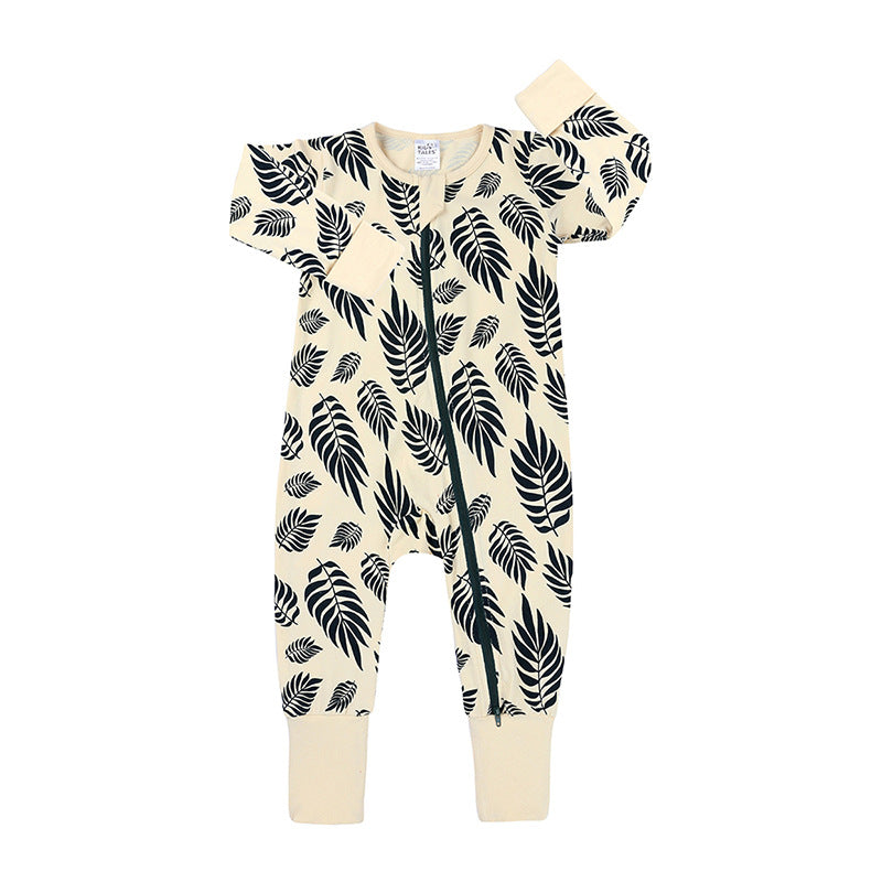 Spring and Autumn Baby Cotton Cartoon Jumpsuit