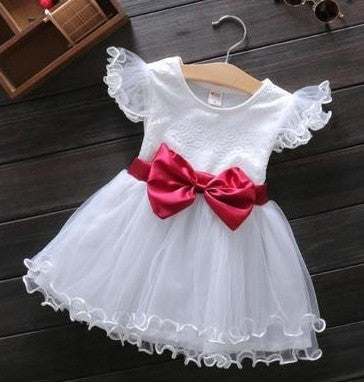 Baby Girl Dress Summer Short Sleeve Kid Princess Dress