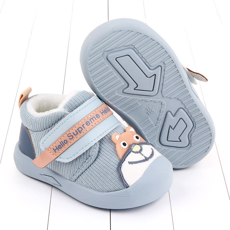 Plush baby indoor shoes