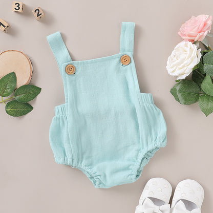 Baby Cotton and Linen Romper