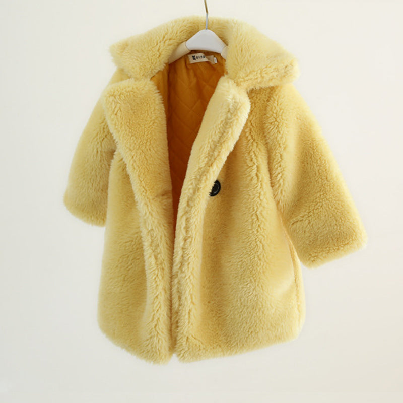 Fur Children's Wear Cashmere Coat