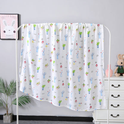 Double Layer Gauze Bath Towel 110 * 120 Baby Towel