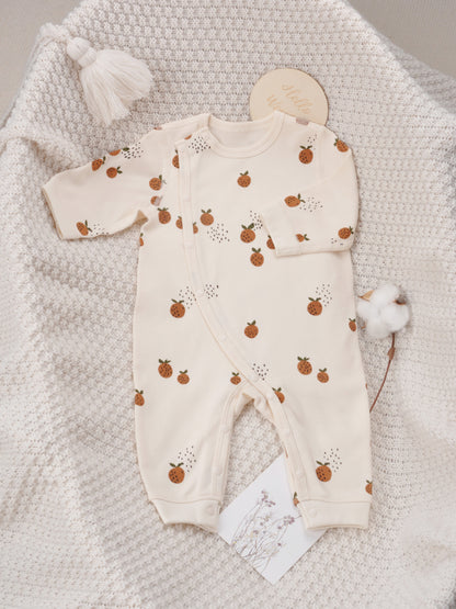 Baby Cotton Fruit Print Long Sleeve Romper Newborn Onesie Boy Girl Bodysuit Pajamas