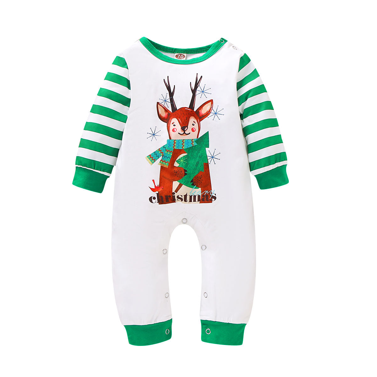 Cross Border Autumn And Winter Christmas Baby Jumpsuit