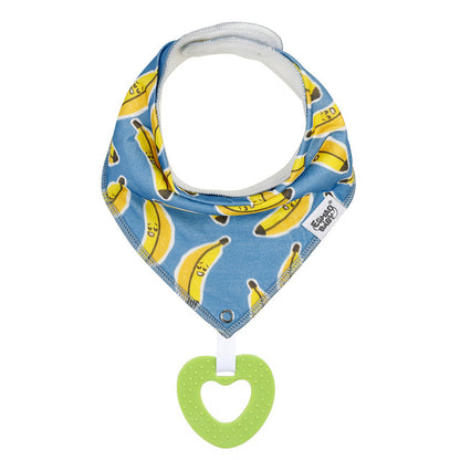 Cotton Baby Bandana Bib And Teething Toy