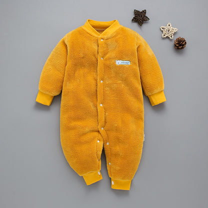 Baby Warm Onesie Pajamas Girl Boy Autumn Winter Thickened Baby Clothes