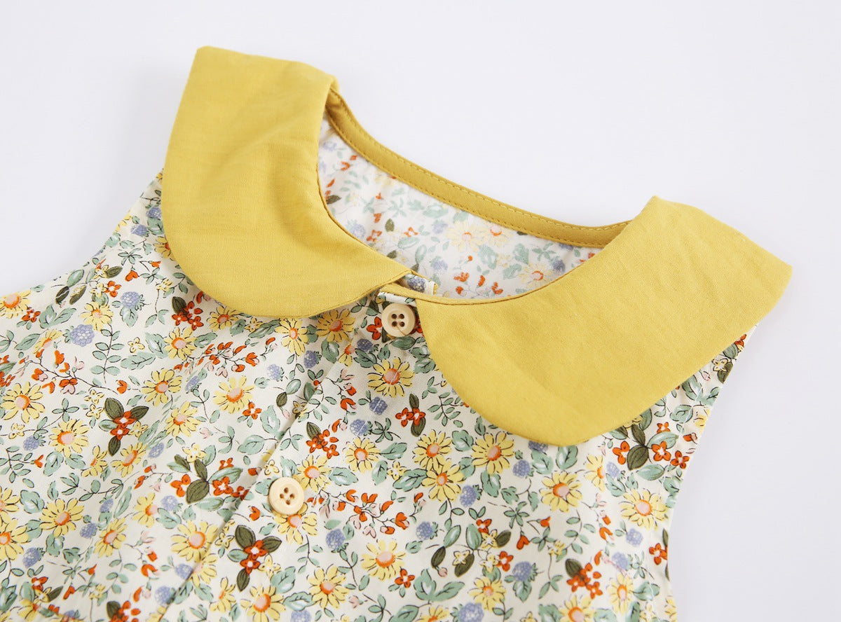 Summer Fashion Baby Clothing Floral Baby One-piece Pants