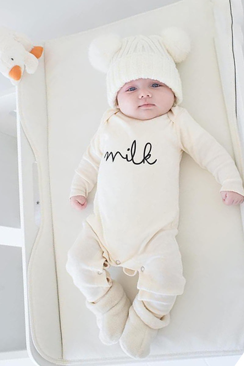 Baby Thick Cotton Bodysuit Long Sleeve Autumn Winter Warm Sleepers Boy Girl Romper Pajamas