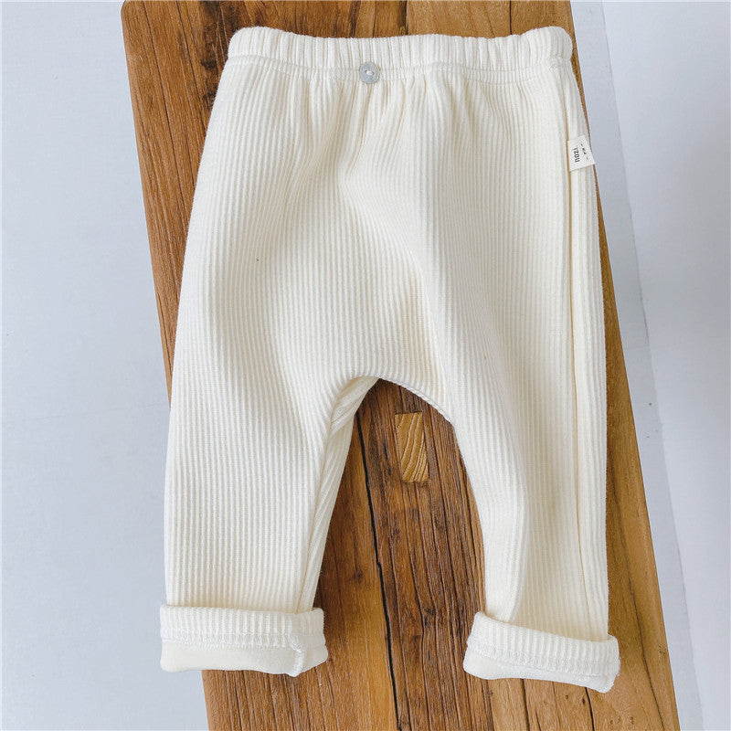 Baby Casual Cotton Pants Autumn Winter Boy Girl Trousers