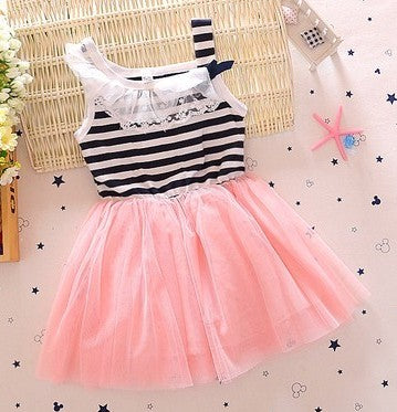 Baby Girl Dress Summer Short Sleeve Kid Princess Dress