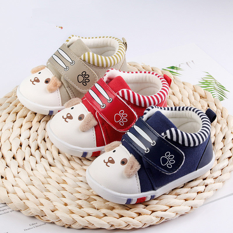 Baby cartoon toddler shoes baby shoes non-slip toe cap