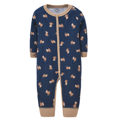 Cotton single-layer jumpsuit baby romper