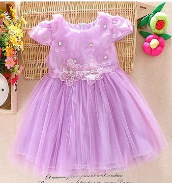 Baby Girl Dress Summer Short Sleeve Kid Princess Dress