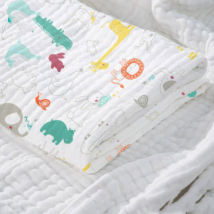 Baby Cotton Gauze Bath Towel Super Soft Absorbent Cloth Swaddling Blanket