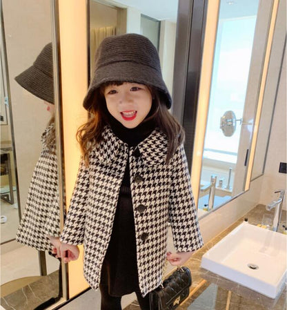 Autumn and Winter Stylish Long Coat for Toddlers