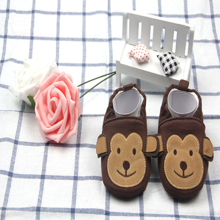 New autumn cotton shoes, baby shoes, toddler shoes, pure cotton cartoon embroidered baby shoes, baby shoes can not wear shoes